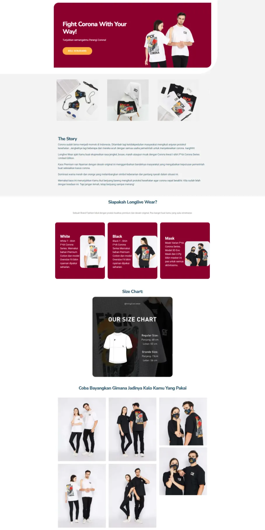 Landing Page Clothing